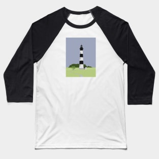 Bodie Island Lighthouse Baseball T-Shirt